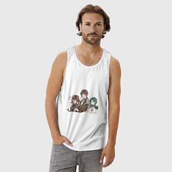 Майка мужская хлопок Тайные хранители мира, цвет: белый — фото 2