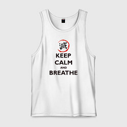 Мужская майка KEEP CALM and BREATHE