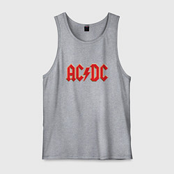 Майка мужская хлопок ACDC, цвет: меланж