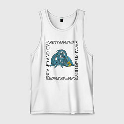 Майка мужская хлопок Twenty One Pilots Dragon, цвет: белый