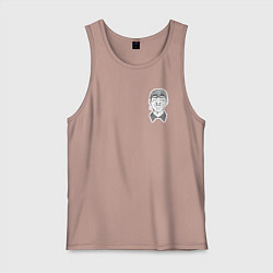 Майка мужская хлопок Эйкити Онидзука, цвет: пыльно-розовый