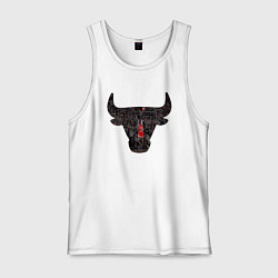 Майка мужская хлопок Bulls - Jordan, цвет: белый
