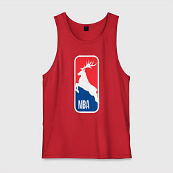 Майка мужская хлопок NBA - Bucks, цвет: красный