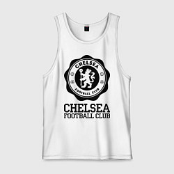 Майка мужская хлопок Chelsea FC: Emblem, цвет: белый