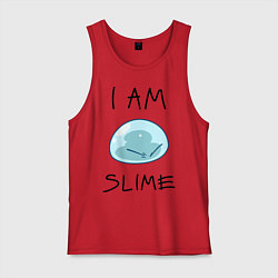 Майка мужская хлопок I AM SLIME, цвет: красный