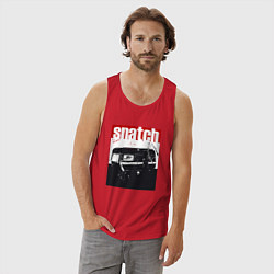 Майка мужская хлопок Большой куш Гай Ричи, цвет: красный — фото 2