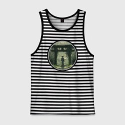 Майка мужская хлопок Ронин, цвет: черная тельняшка