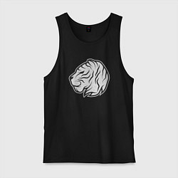 Майка мужская хлопок Mystic Tiger, цвет: черный