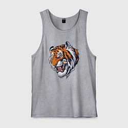 Майка мужская хлопок Jungle Tiger, цвет: меланж
