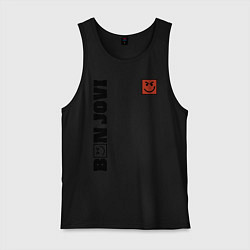 Майка мужская хлопок BON JOVI HAVE A NICE DAY, цвет: черный