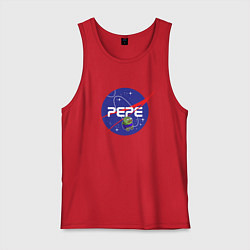 Майка мужская хлопок Pepe Pepe space Nasa, цвет: красный