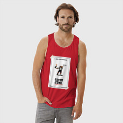 Майка мужская хлопок Comixzone, цвет: красный — фото 2
