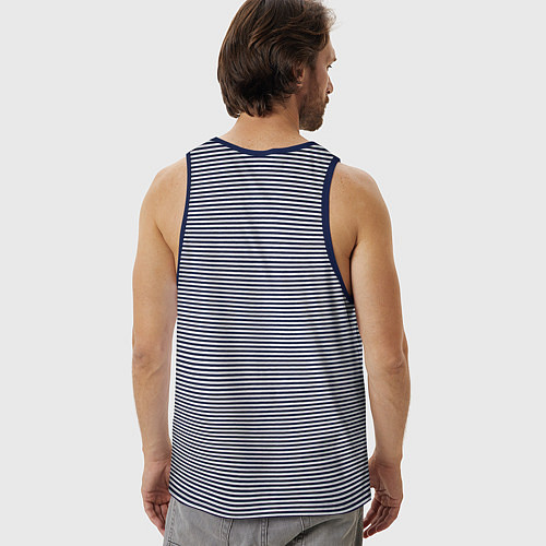 Мужская майка Genshin Impact VentiВенти / Синяя тельняшка – фото 4