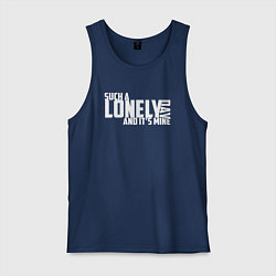 Майка мужская хлопок Lonely Day - System Of A Down, цвет: тёмно-синий