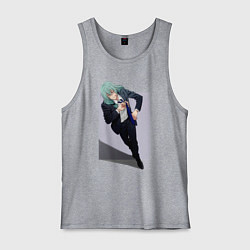 Майка мужская хлопок Махито из Магической Битвы 1000 летний ребенок, цвет: меланж