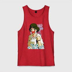 Майка мужская хлопок Angry princess, цвет: красный