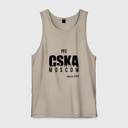Майка мужская хлопок CSKA since 1911, цвет: миндальный