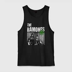 Майка мужская хлопок The Ramones Рамоунз, цвет: черный