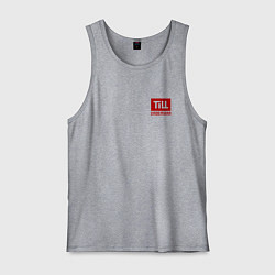 Майка мужская хлопок TILL LINDEMANN NEW LOGO, цвет: меланж