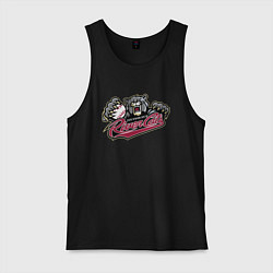 Майка мужская хлопок Sacramento River Cats - baseball team, цвет: черный