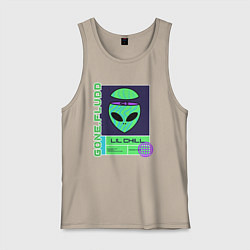 Майка мужская хлопок GONE FLUDD UFO, цвет: миндальный