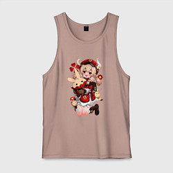 Майка мужская хлопок КЛИ милейшее создание Геншин, цвет: пыльно-розовый