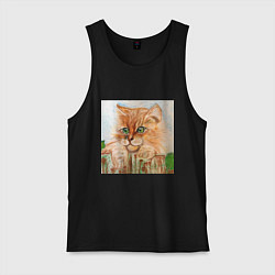 Мужская майка Кот Рыжик