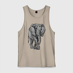 Мужская майка Огромный могучий слон