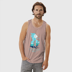 Майка мужская хлопок Клауд Страйф, цвет: пыльно-розовый — фото 2