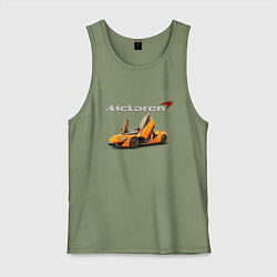 Майка мужская хлопок McLaren Motorsport, цвет: авокадо