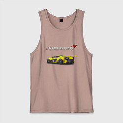 Майка мужская хлопок McLaren Motorsport Racing Team!, цвет: пыльно-розовый