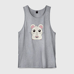 Мужская майка Мышонок с суши