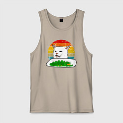 Мужская майка Кот не веган