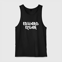 Майка мужская хлопок Эдуард Элгар, цвет: черный