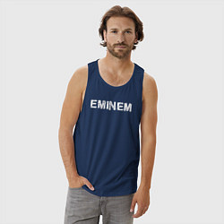 Майка мужская хлопок Eminem ЭМИНЕМ, цвет: тёмно-синий — фото 2