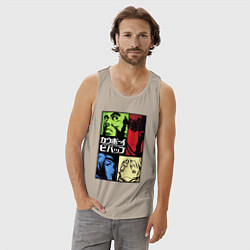 Майка мужская хлопок Space cowboys, цвет: миндальный — фото 2