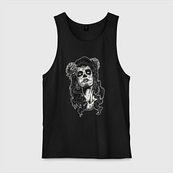 Мужская майка Santa Muerte Black Art