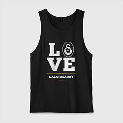 Майка мужская хлопок Galatasaray Love Classic, цвет: черный