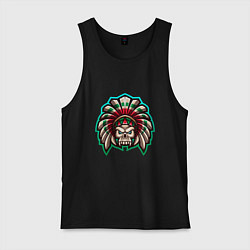 Мужская майка Indian -Skull