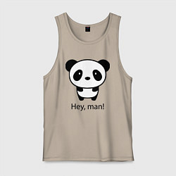 Мужская майка Эй, чувак! Панда Hey, man! Panda