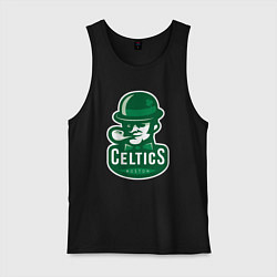 Майка мужская хлопок Celtics Team, цвет: черный