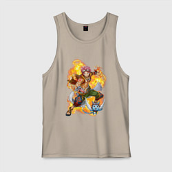 Мужская майка Нацу Драгнил и Хеппи