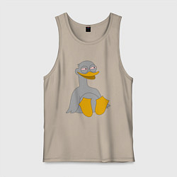 Мужская майка Два весёлых гуся СЕРЫЙ