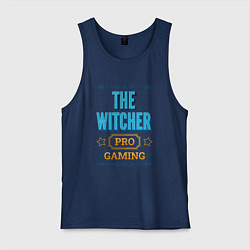 Майка мужская хлопок Игра The Witcher PRO Gaming, цвет: тёмно-синий
