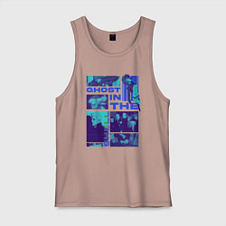 Мужская майка Призрак в доспехах экшен