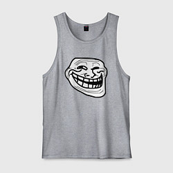 Мужская майка Тролльфейс улыбается мем