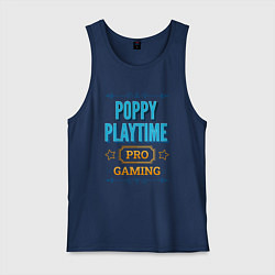 Майка мужская хлопок Игра Poppy Playtime pro gaming, цвет: тёмно-синий