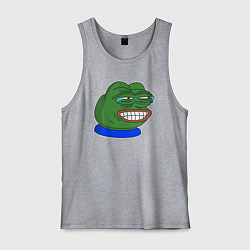 Мужская майка Лягушонок Пепе насмешливо смеётся