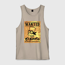 Мужская майка Розыск - Барт Симпсон - вознаграждение гарантирова