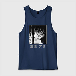 Майка мужская хлопок Митака, цвет: тёмно-синий